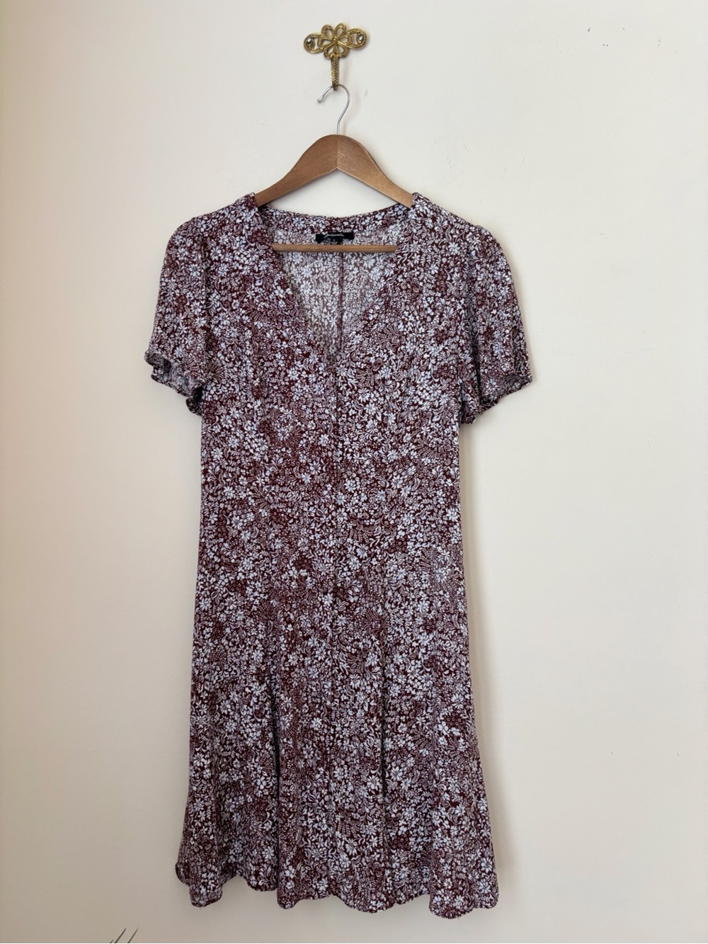 Madewell Modern Femme Short Sleeve Mini Dress Sz 6